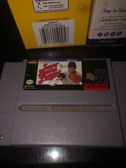 Super Nintendo First Original MLB game