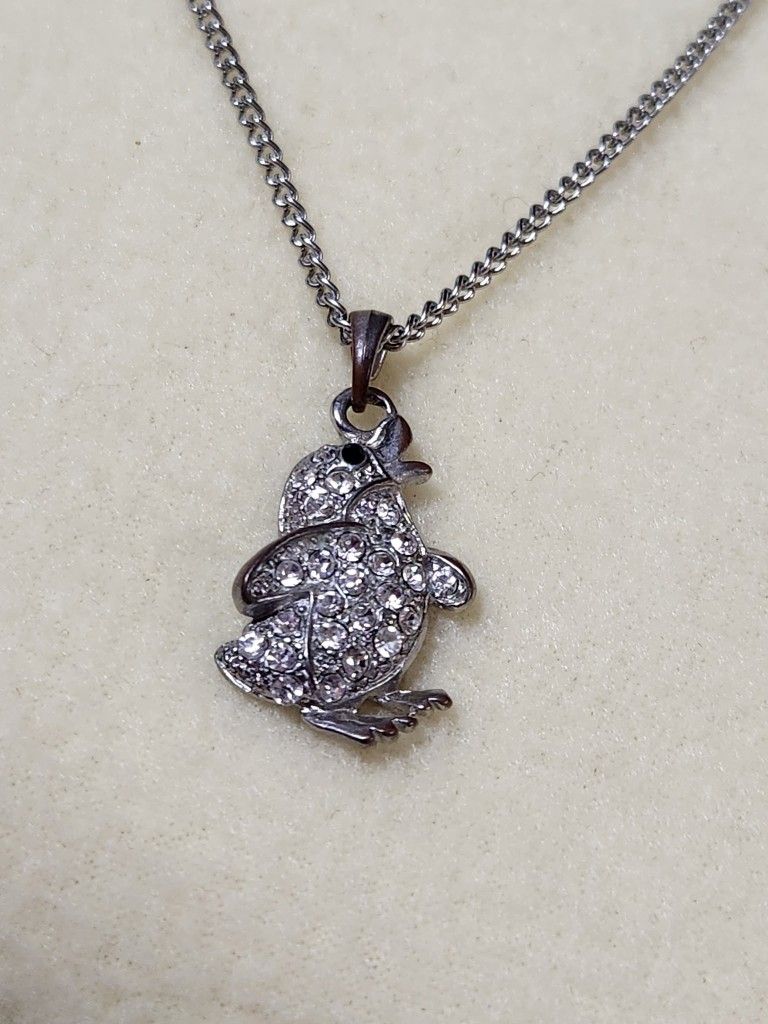 Crystal Penguin Necklace