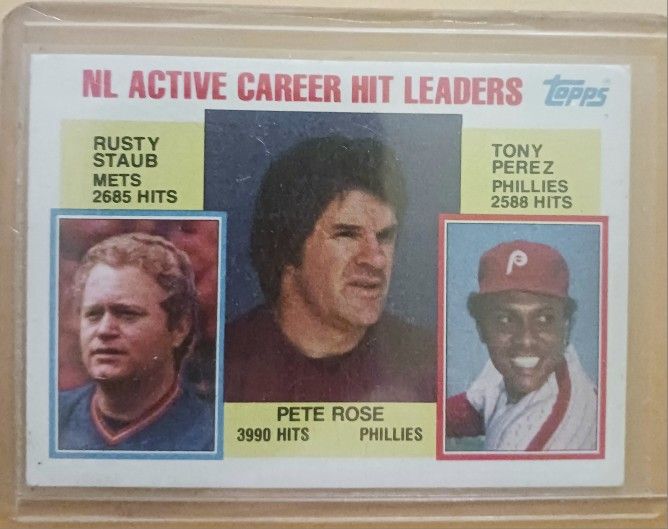 Really Nice Lot Of 9 Pete Rose Cards MINT CONDITION 