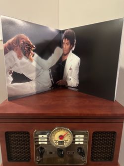 Victrola 6-in-1 Nostalgic Bluetooth Record Player with 3-Speed Turntable with CD and Cassette, Maghony