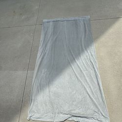 (2)Light Gray, Velvet Curtains