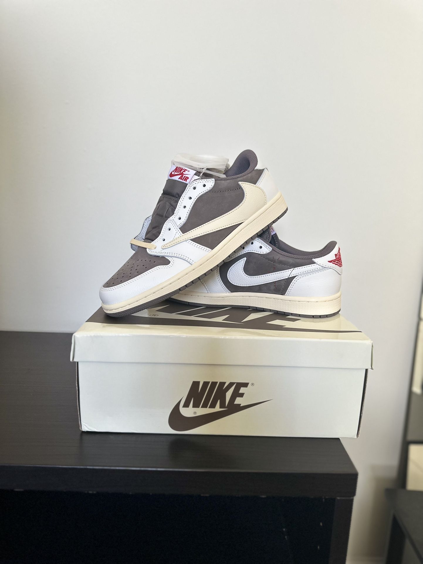 LV x Travis Scott x Air Jordan 1 Low Custom made Red White for Sale in  Jacksonville, FL - OfferUp