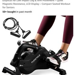 NEW in the box - Lifepro Under Desk Elliptical Exercise Machine – Mini Bike Elliptical for Low Impact Leg & Arm Movement – Quiet Magnetic Resistance