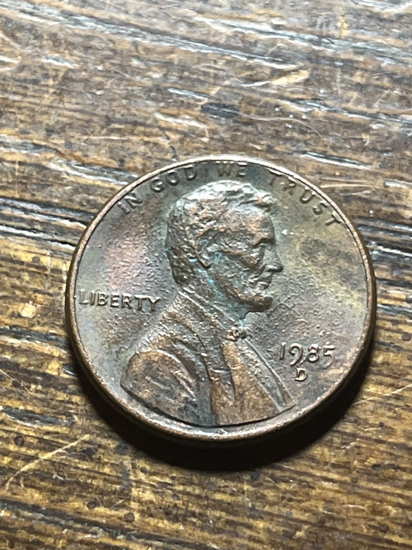 1985 D Penny