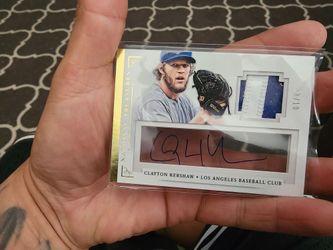 Los Angeles Dodgers Clayton Kershaw Patch Auto 8/10
