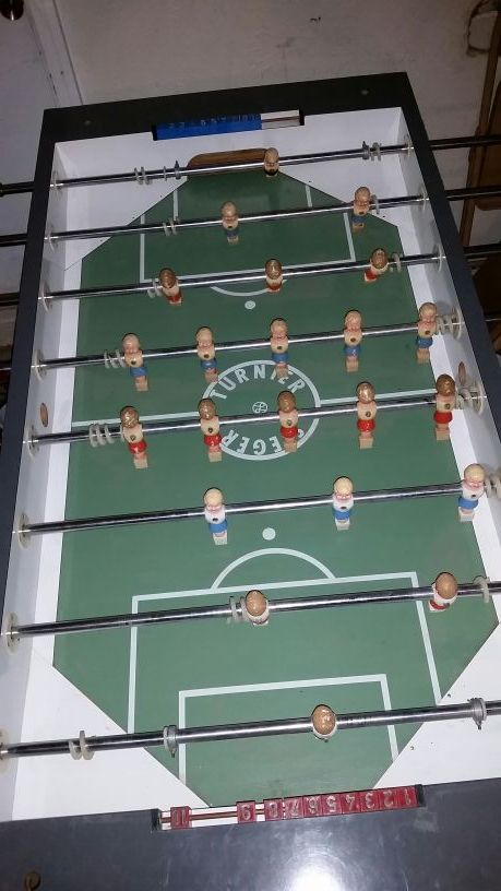 Vintage Leonhart Coin Operated Foosball Table