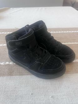 Nike boys all black high tops 12c