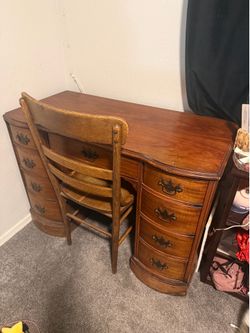 Antique Vanity and Chair