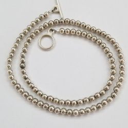 Silver Beads Necklace 