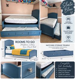 Rooms To Go Twin Bed with Trundle