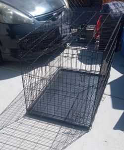 Large Black Wire Dog Crate