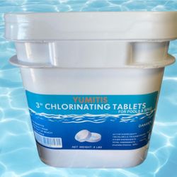 8 lbs - 3 Inch Swimming Pool Chlorine Tablets