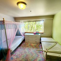 Twin Size Canopy Bed -2 Available, $70 Each