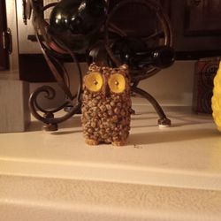 Owl Handmade Out Of Pinecone