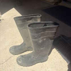 Steel Toe Concert Rubber Boots Size 10