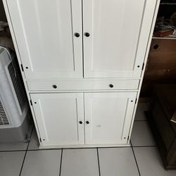 White Armoire Shelf $80