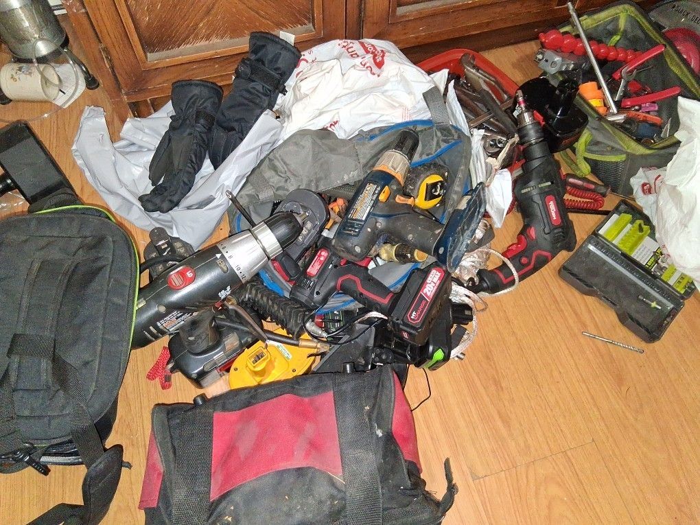 Various Tools.drills,saws,wrenches Etc. All Power Tools Have Batteries And Chargers And Are Fully Functional.