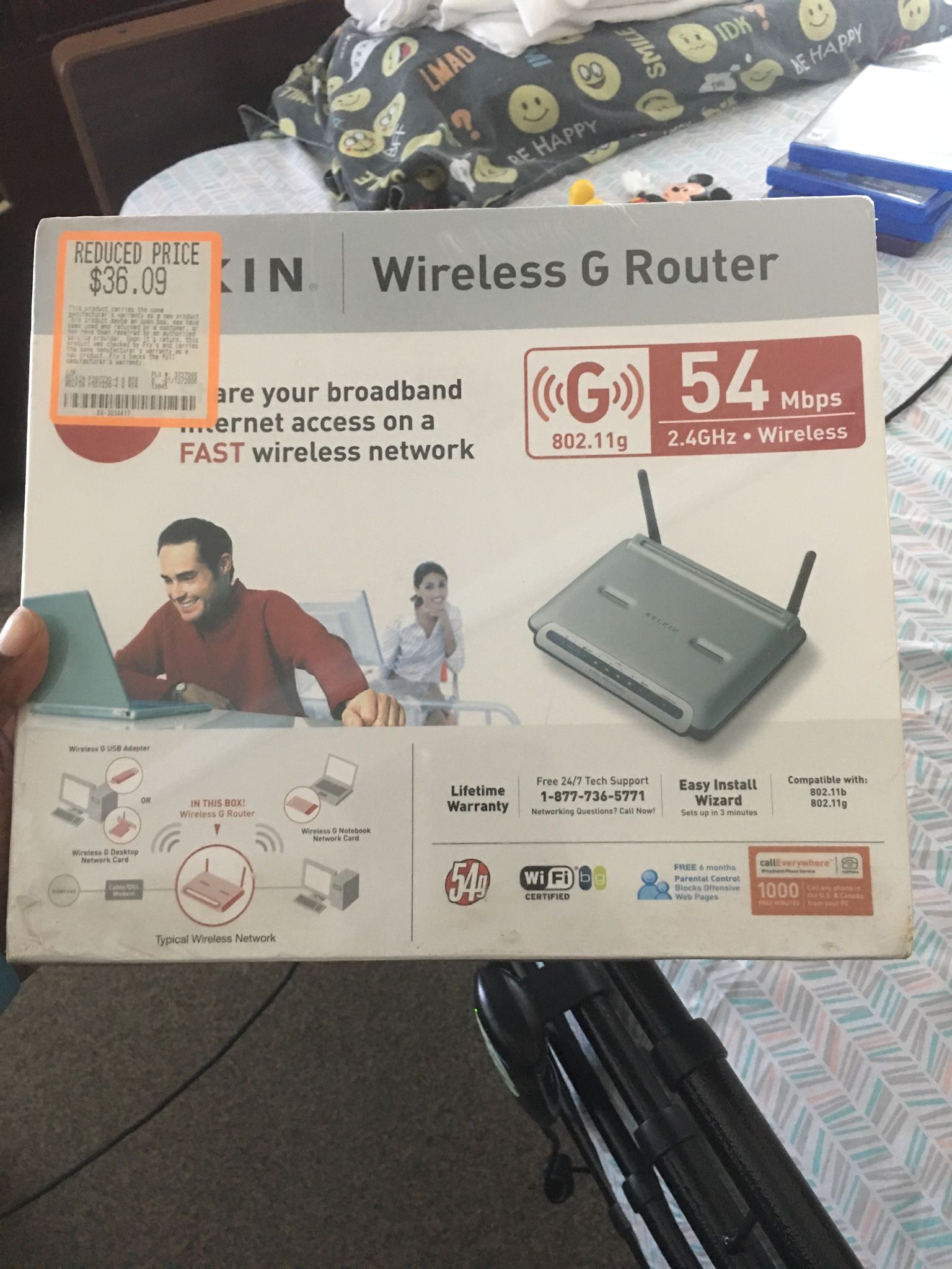 Belkin Wireless G Router F5D7230-4 400FT Range