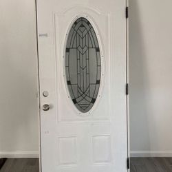 Puerta Exterior de Acero 36” x 80” – Como Nueva 🚪✨