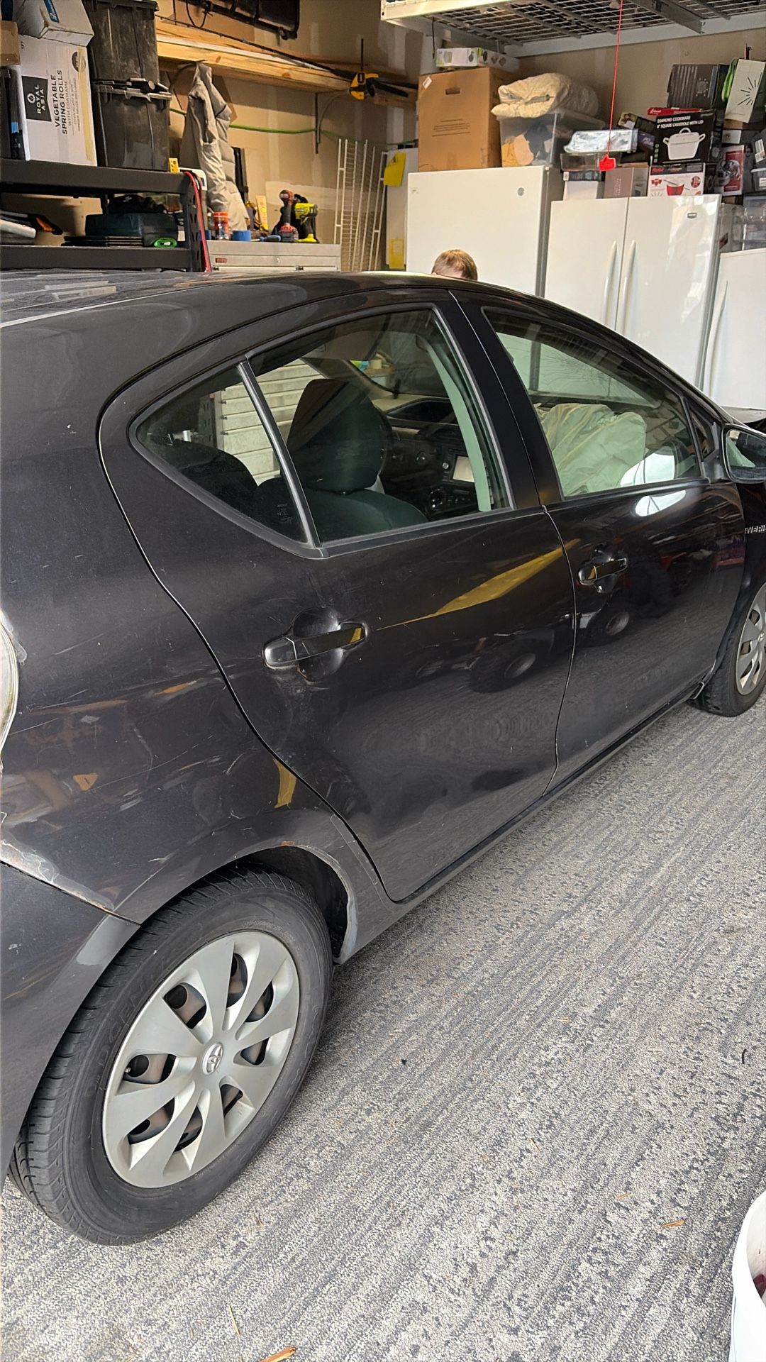 Prius Behind The Passenger Door