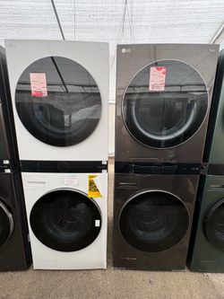 LG Electric WashTower!! Available in white or stainless steel !!