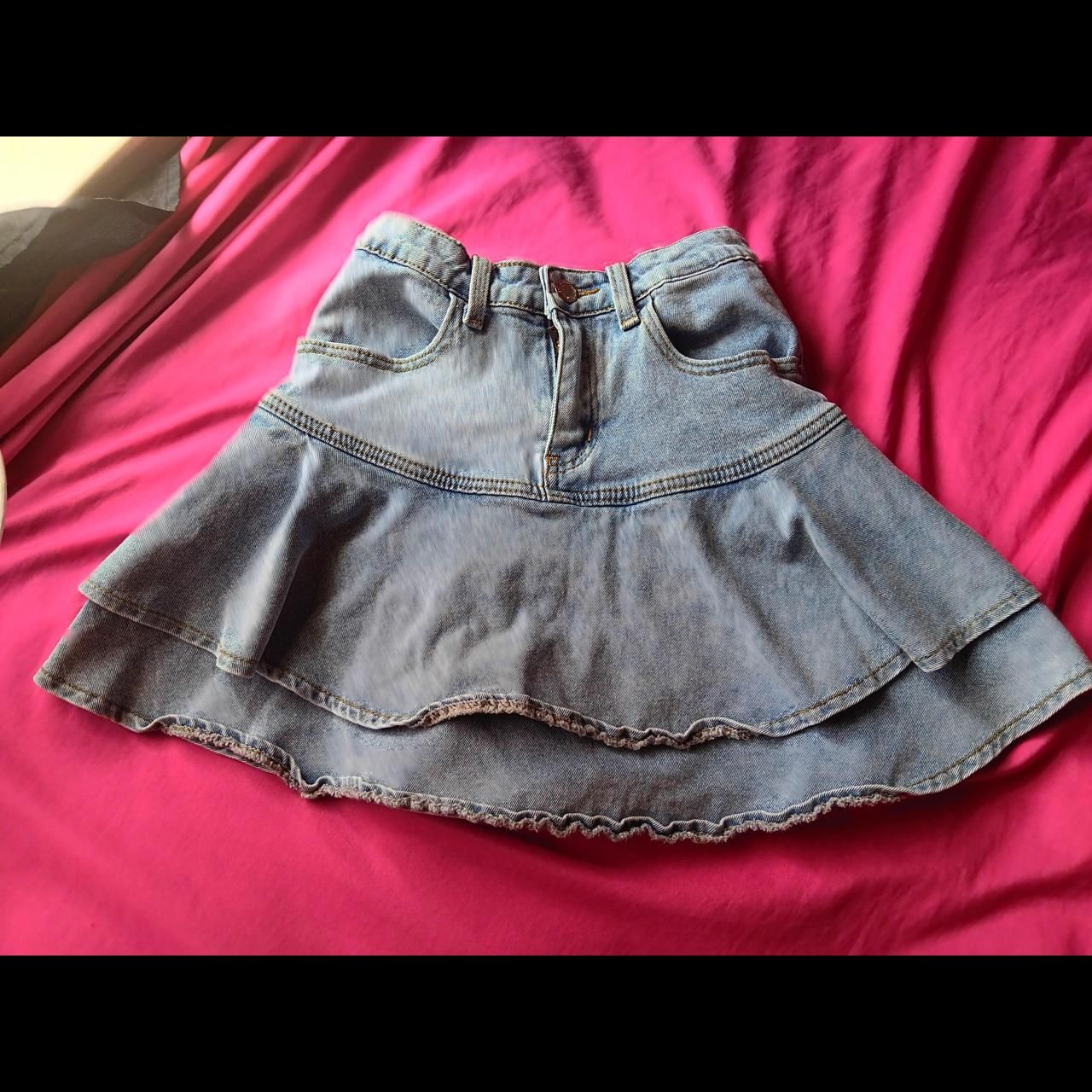 SHEIN Women's Blue and Navy Skirt(24)11
