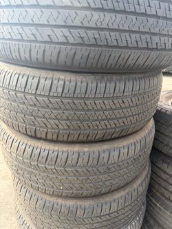 (4) 235/55R20 SET OF USED TIRES BRIDGETONE 80% LIFE !!