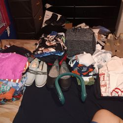 2 Bags Full Of Women's And Boys And Girl Clothes