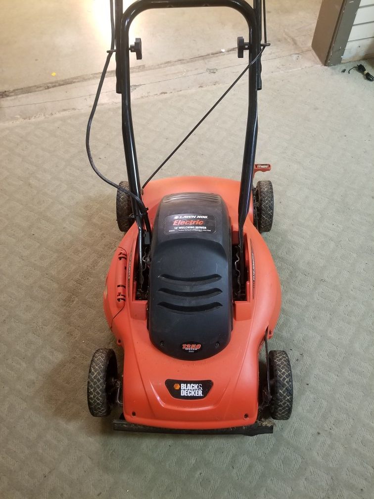 Black and Decker Lawn Hog Electric Lawn Mower 1350 motor