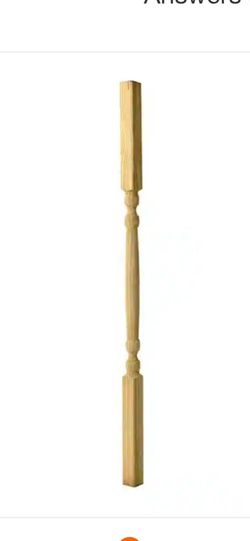 Wood square classic spindle (16 pack)