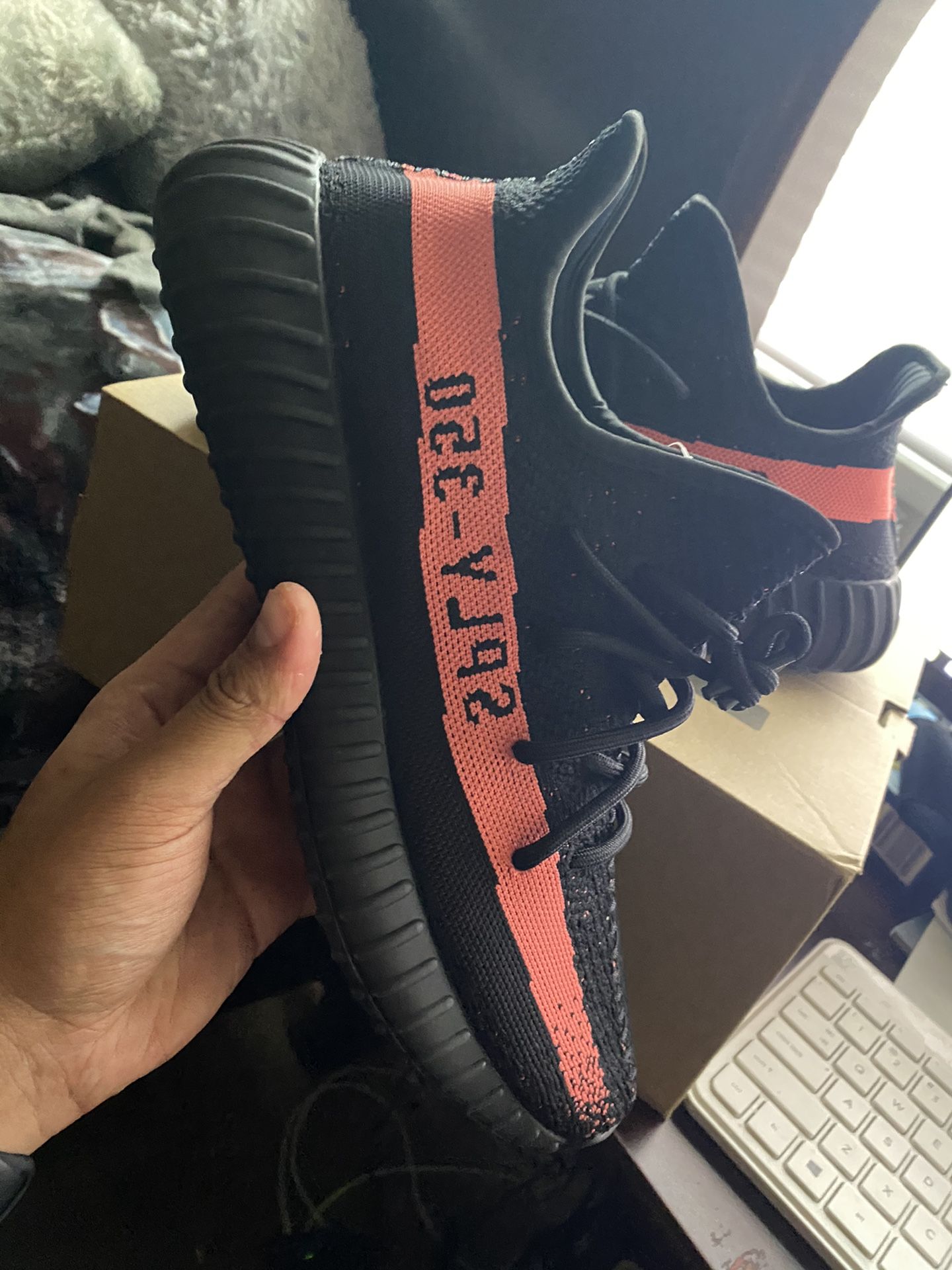 Adidas Yeezy boost 350 v2 black and red