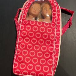 Carry Case Backpack For Our Generation Or American Girl Dolls