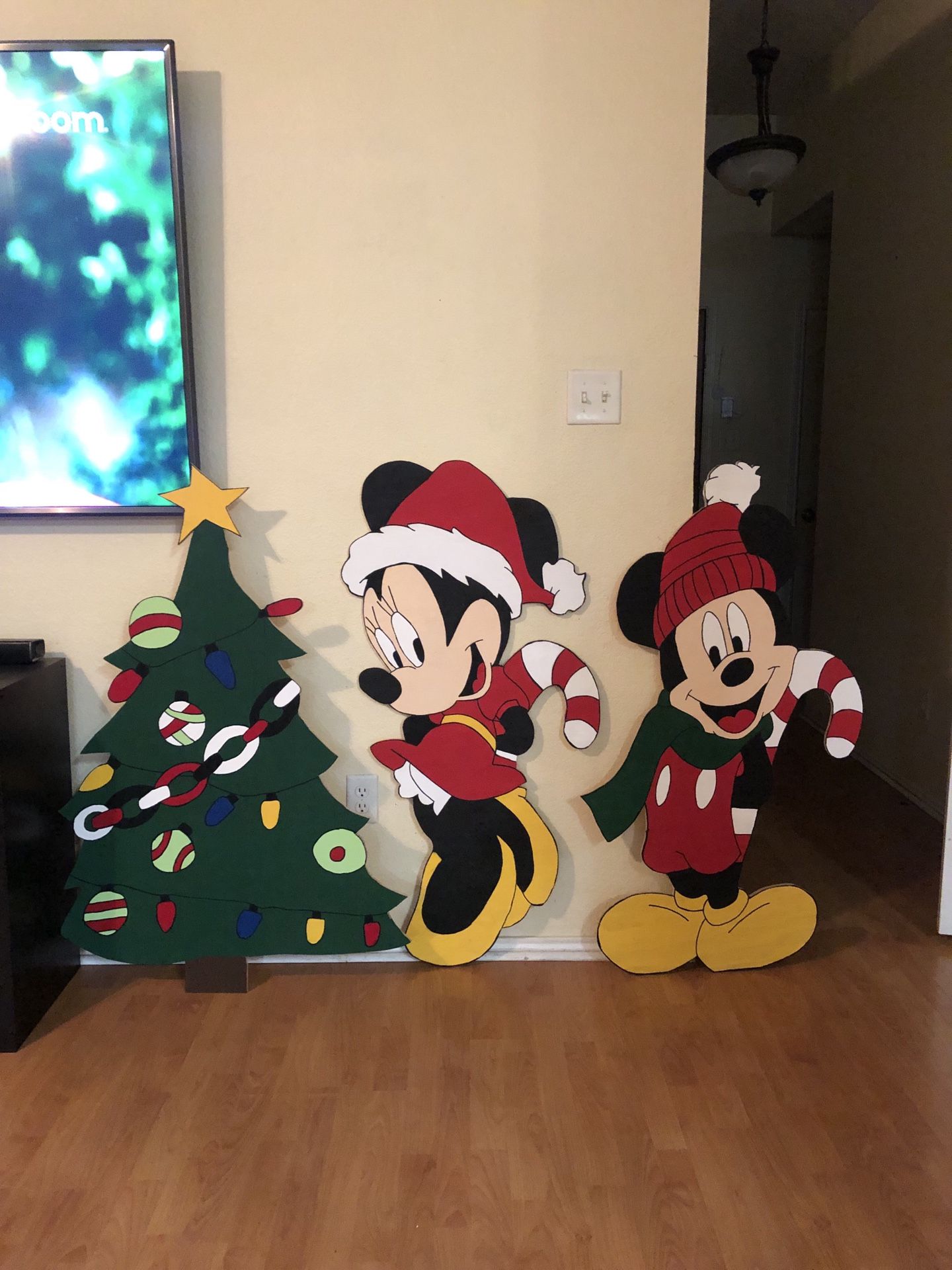 Holiday wooden yard signs/decorations.