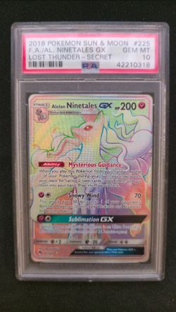 PSA 10 Alolan Ninetales GX 225/214