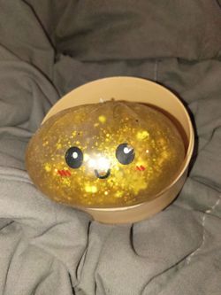 Gold Glitter dumpling squishy extremely rare needoh