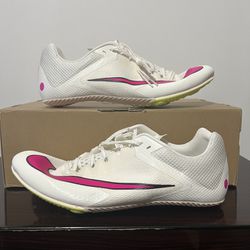 Nike Ja Fly 4 Track Sprint Spikes Sail Fierce Pink DR2741-100 Men's Size 14