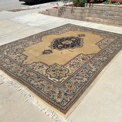 Real Handmade Tabriz Persian Rug 8X12 Ft Artisan Signed