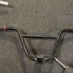 bmx bike bars with stem and grips 