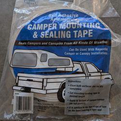 Camper Mountain And Sealing Tape, Only Used 8 Inches 