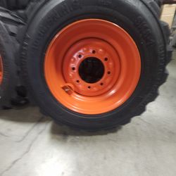 New Each 10-16.5 Bobcat Tractor Tire Wheel Mounted 10.16.5