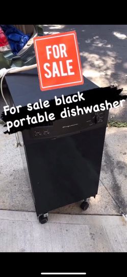 black portable Dishwasher