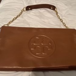 Tory Burch Small Leather Shoulder Bag With Chain