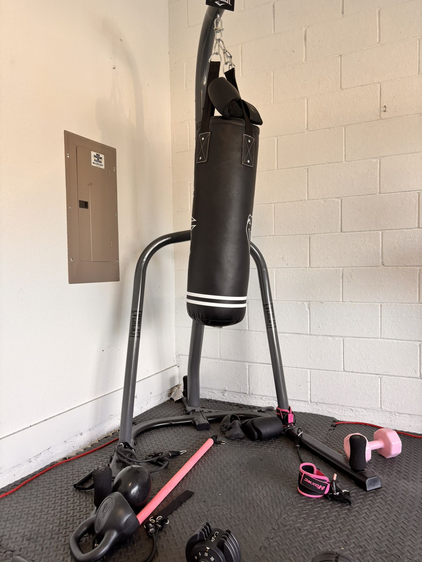 Punching Bag Stand With Bag