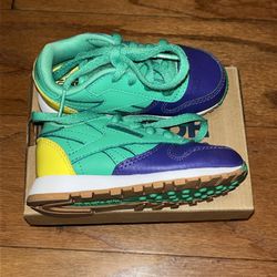 New! Reebok Classic Leather "Dessert Pack" Multicolor Size 5 Toddler Shoes BS7509
