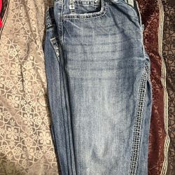 Rock & Roll Pistol Bootcut Jeans 32x32 Light Wash