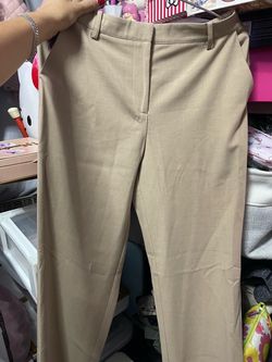 Mid waist melange suit pants