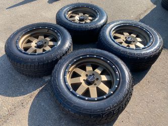 Brand New 20” raceline 6 Lug (6x135mm Ford) Rims & Ironman 275/60R20 AT Tires ~ Great tread