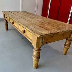 Antique French Country Coffee Table 