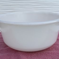 Vintage Dormeyer Milk Glass Mixing Bowl White Nest Mixer Bowl 9"