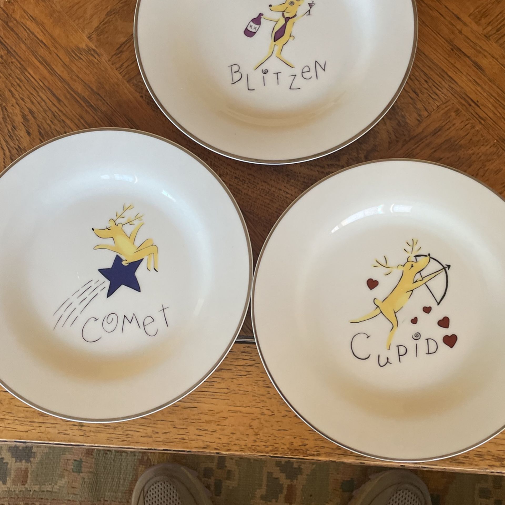 Pottery Barn New Reindeer/Blitzen, Comet, Cupid.